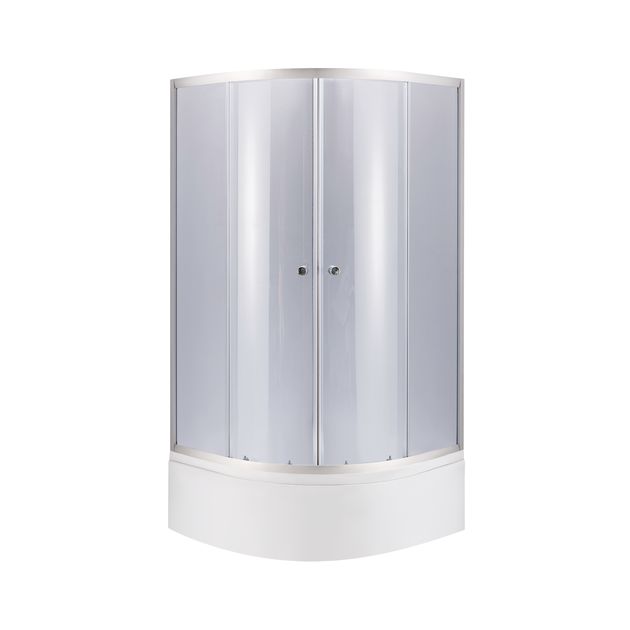 Душевая кабина Lidz Latwa SC80x80, полукруглая, стекло 4 мм + поддон KAPIELKA 80x80x41, фото  | SNABZHENIE.com.ua