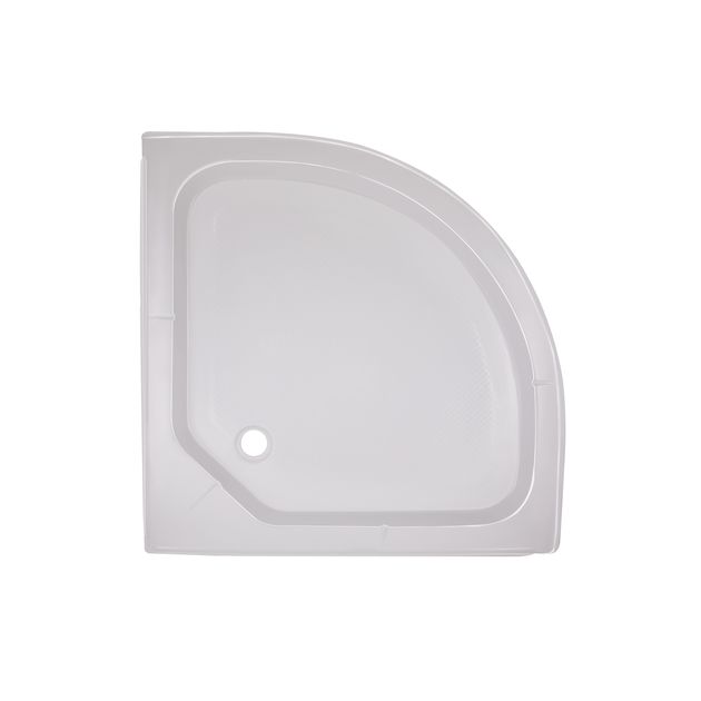 Душевой поддон Lidz KAPIELKA ST80x80x15 полукруглый, низкий, 52 мм, фото  | SNABZHENIE.com.ua