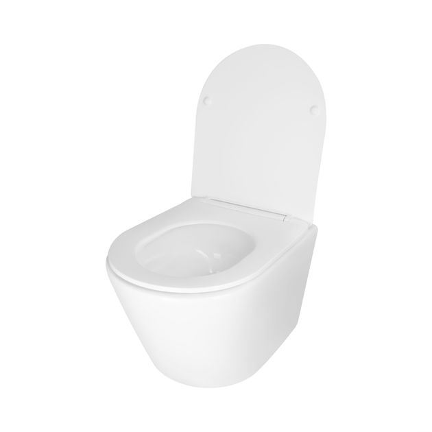 Унитаз подвесной Qtap Swan Ultra Quiet, Slim Duroplast, Soft-close, 485х360х320 мм, белый, фото , изображение 4 | SNABZHENIE.com.ua Унитаз подвесной Qtap Swan Ultra Quiet, Slim Duroplast, Soft-close, 485х360х320 мм, белый, фото , изображение 4 | SNABZHENIE.com.ua
