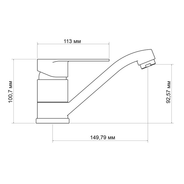 Смеситель для кухні Lidz Tani 002M (k40) LDTAN002MCRM44967 Хром, фото , зображення 2 | SNABZHENIE.com.ua Смеситель для кухні Lidz Tani 002M (k40) LDTAN002MCRM44967 Хром, фото , зображення 2 | SNABZHENIE.com.ua