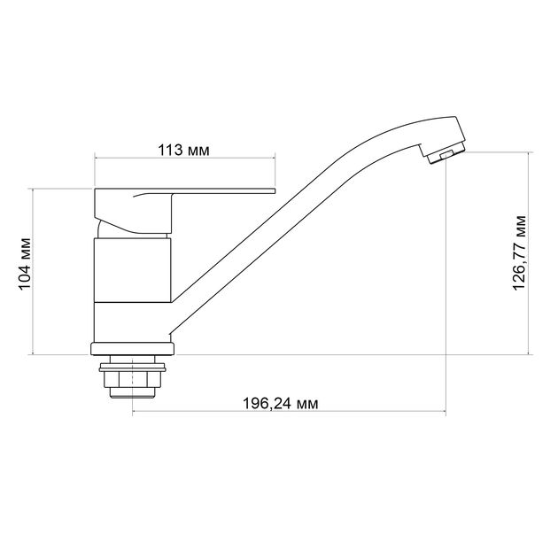 Смеситель для кухні Lidz Tani 003 (k40) LDTAN003CRM44968 Хром, фото , зображення 2 | SNABZHENIE.com.ua Смеситель для кухні Lidz Tani 003 (k40) LDTAN003CRM44968 Хром, фото , зображення 2 | SNABZHENIE.com.ua