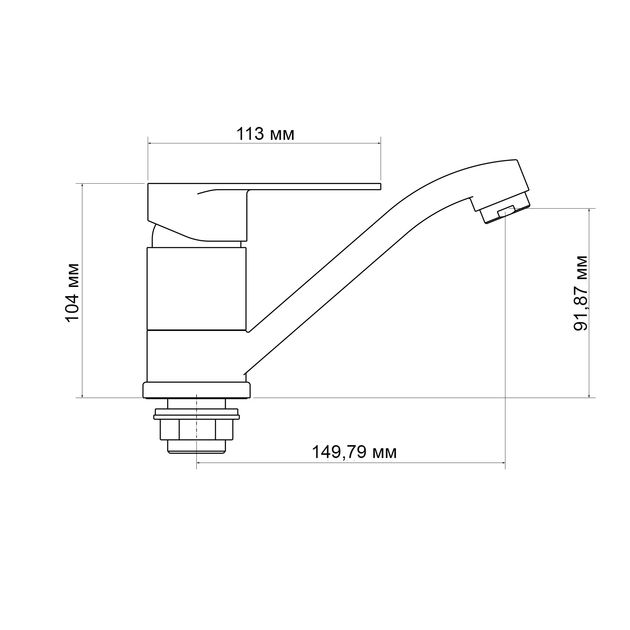 Смеситель для кухні Lidz Tani 003M (k40) LDTAN003MCRM44969 Хром, фото , зображення 2 | SNABZHENIE.com.ua Смеситель для кухні Lidz Tani 003M (k40) LDTAN003MCRM44969 Хром, фото , зображення 2 | SNABZHENIE.com.ua