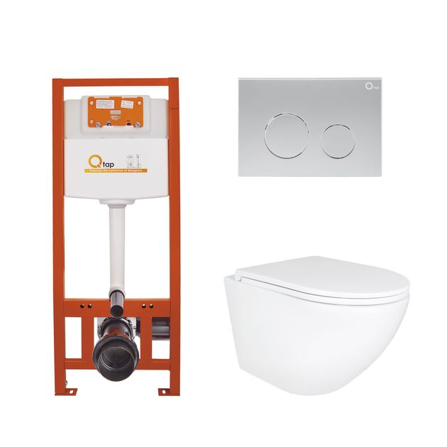 Комплект: Унитаз Qtap Robin Ultra Quiet + Инсталляция Nest 4в1, фото  | SNABZHENIE.com.ua