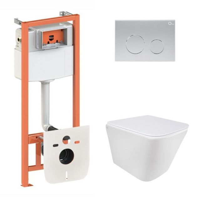 Комплект: унитаз Qtap Tern Ultra Quiet + инсталляция Nest 4в1, фото  | SNABZHENIE.com.ua