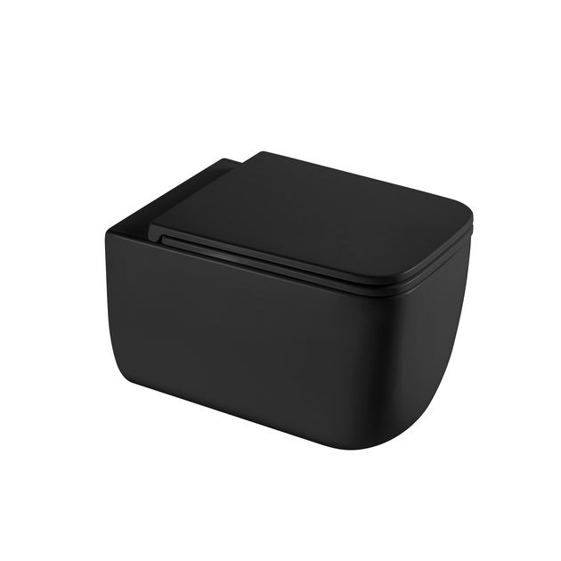 Унітаз підвісний Qtap Gemini безободковий з сидінням Soft-close QT2533076EUQMB, фото  | SNABZHENIE.com.ua