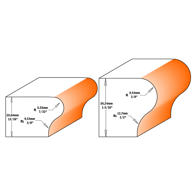 Фреза для підвіконь 31,7 x 25,4 x 73 мм, хвостовик 12 мм CMT (955.804.11), фото , зображення 2 | SNABZHENIE.com.ua Фреза для підвіконь 31,7 x 25,4 x 73 мм, хвостовик 12 мм CMT (955.804.11), фото , зображення 2 | SNABZHENIE.com.ua