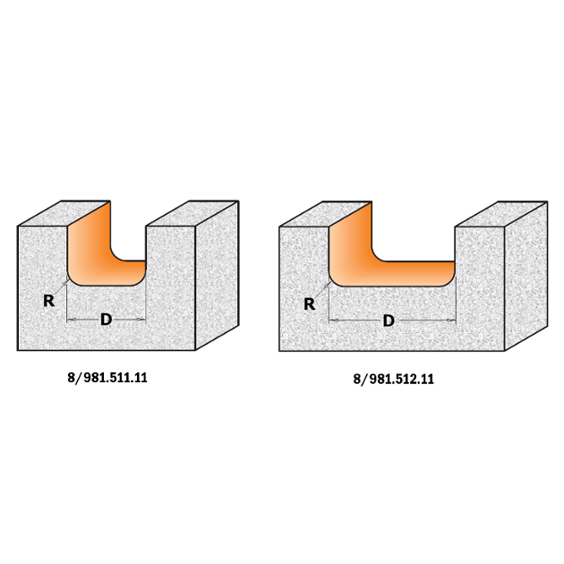 Фреза CMT для сливных канавок 25,4x12,7x69,8 мм, хвостовик 12 мм, фото , изображение 2 | SNABZHENIE.com.ua