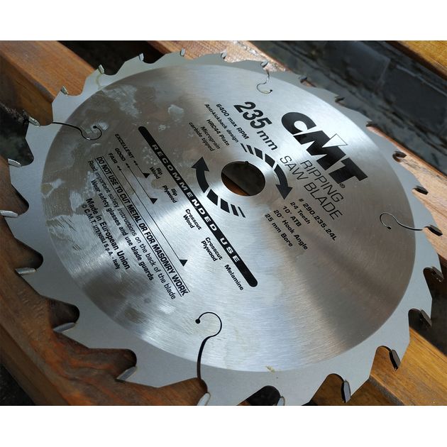 Пила CMT 235x25 мм, Z24 для ручных циркулярных пил, фото , изображение 9 | SNABZHENIE.com.ua