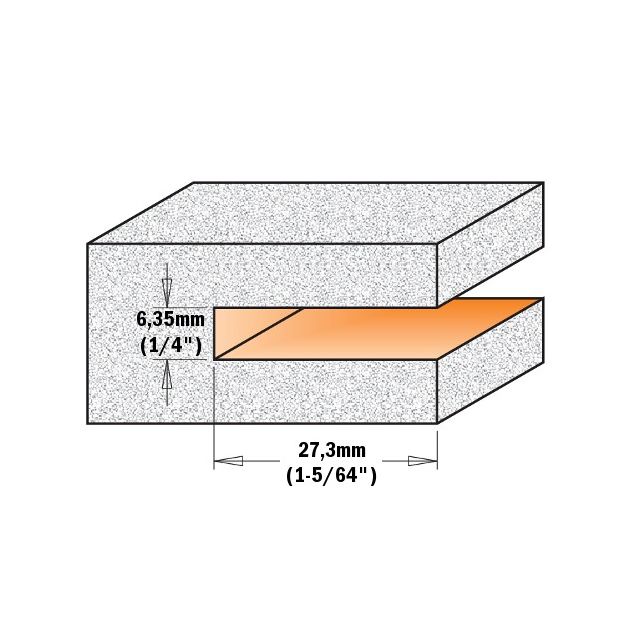 Фреза для искусственного камня 92x6,35x82,5 мм, хвостовик 12,7 мм CMT, фото , изображение 2 | SNABZHENIE.com.ua