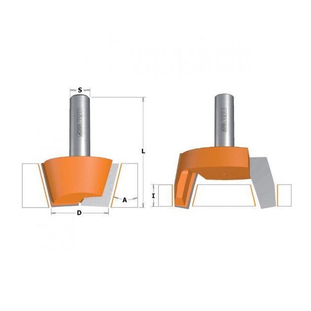 Набор для ремонта искусственного камня 47,6x20x74 мм, хвостовик 12 мм CMT, фото , изображение 2 | SNABZHENIE.com.ua