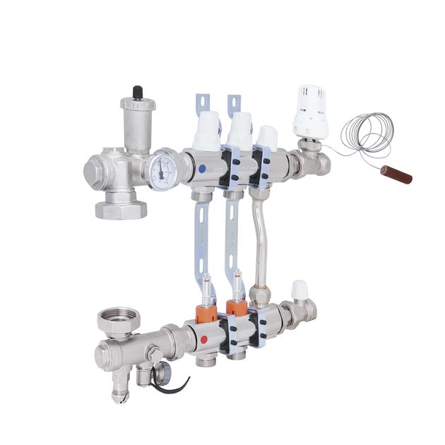 Коллекторная группа Icma 3/4", 2 выхода, с расходомером A2K013, фото  | SNABZHENIE.com.ua