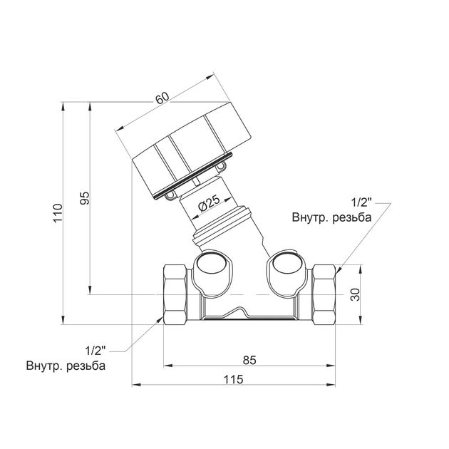 Балансировочный вентиль Icma 1/2 №C299, фото , изображение 2 | SNABZHENIE.com.ua Балансировочный вентиль Icma 1/2 №C299, фото , изображение 2 | SNABZHENIE.com.ua