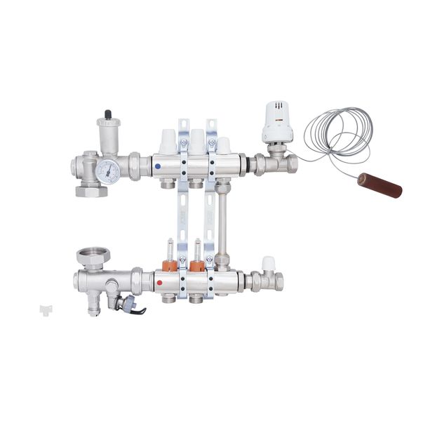 Коллекторная группа Icma 3/4", 2 выхода, с расходомером A2K013, фото , изображение 3 | SNABZHENIE.com.ua Коллекторная группа Icma 3/4", 2 выхода, с расходомером A2K013, фото , изображение 3 | SNABZHENIE.com.ua