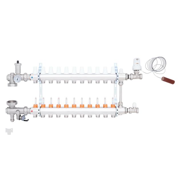 Коллекторная группа Icma 3/4" на 11 выходов с расходомером, фото , изображение 3 | SNABZHENIE.com.ua Коллекторная группа Icma 3/4" на 11 выходов с расходомером, фото , изображение 3 | SNABZHENIE.com.ua