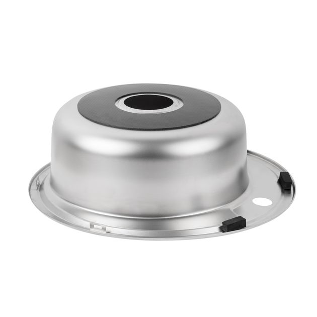 Кухонная мойка Lidz 490-A, 0,6 мм, Satin, фото , изображение 5 | SNABZHENIE.com.ua