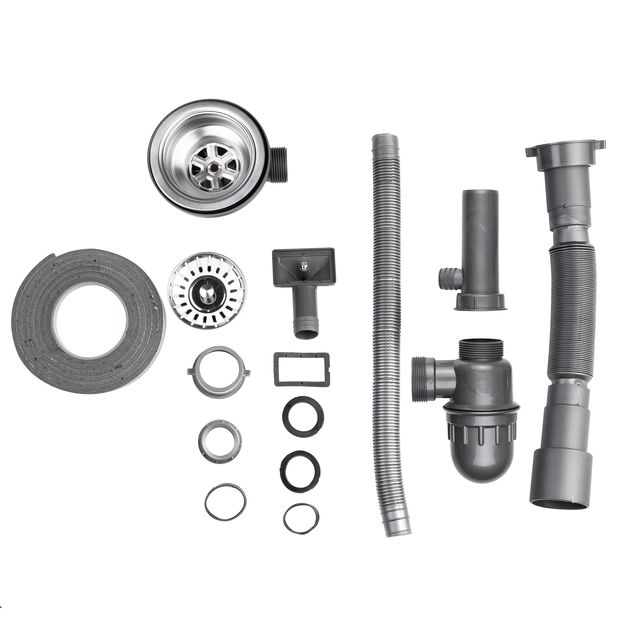 Кухонная мойка Lidz 490-A, 0,6 мм, Satin, фото , изображение 8 | SNABZHENIE.com.ua