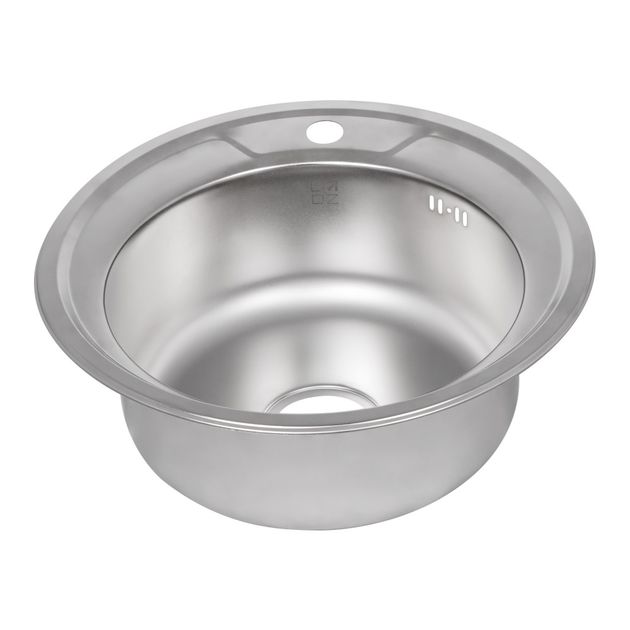 Кухонна мийка Lidz 490-A 0,8 мм Satin (LIDZ490ASAT), фото , зображення 4 | SNABZHENIE.com.ua Кухонна мийка Lidz 490-A 0,8 мм Satin (LIDZ490ASAT), фото , зображення 4 | SNABZHENIE.com.ua