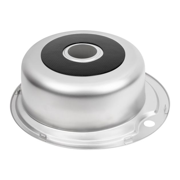 Кухонна мийка Lidz 510-D 0,6 мм Satin (LIDZ510D06SAT), фото , зображення 5 | SNABZHENIE.com.ua Кухонна мийка Lidz 510-D 0,6 мм Satin (LIDZ510D06SAT), фото , зображення 5 | SNABZHENIE.com.ua