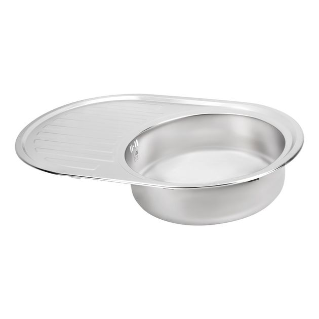 Кухонна мийка Lidz 7750 0,6 мм Satin (LIDZ775006SAT), фото , зображення 4 | SNABZHENIE.com.ua Кухонна мийка Lidz 7750 0,6 мм Satin (LIDZ775006SAT), фото , зображення 4 | SNABZHENIE.com.ua