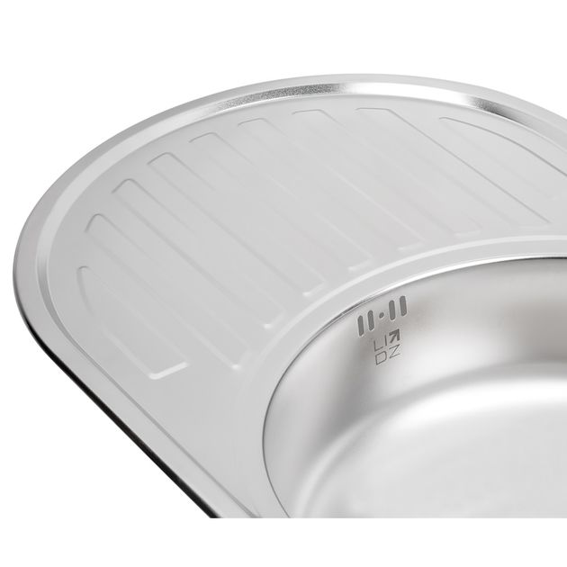 Кухонна мийка Lidz 7750 0,6 мм Satin (LIDZ775006SAT), фото , зображення 6 | SNABZHENIE.com.ua Кухонна мийка Lidz 7750 0,6 мм Satin (LIDZ775006SAT), фото , зображення 6 | SNABZHENIE.com.ua