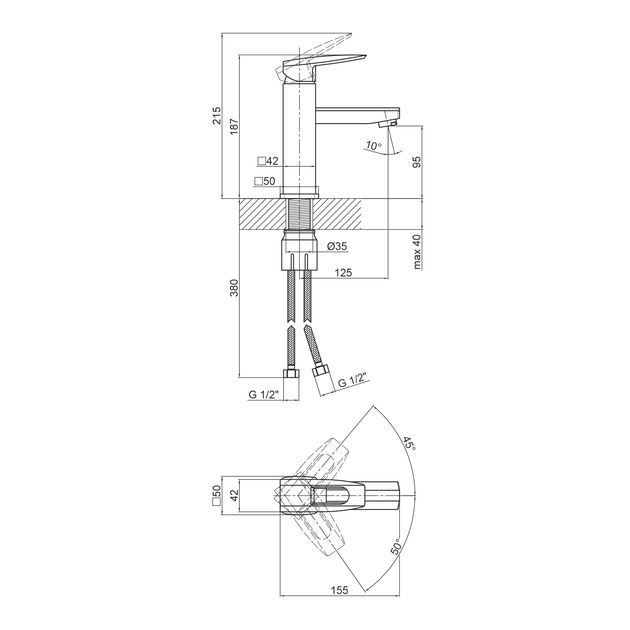 Смеситель для раковины Lidz CRM 13 33 001F, фото , изображение 2 | SNABZHENIE.com.ua Смеситель для раковины Lidz CRM 13 33 001F, фото , изображение 2 | SNABZHENIE.com.ua