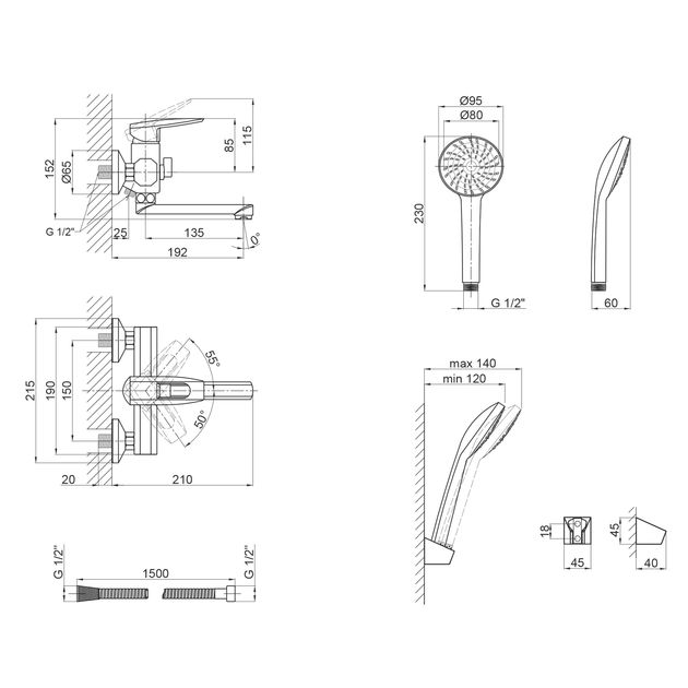 Смеситель для ванны Lidz CRM 13 33 006-1 New, фото , изображение 2 | SNABZHENIE.com.ua Смеситель для ванны Lidz CRM 13 33 006-1 New, фото , изображение 2 | SNABZHENIE.com.ua