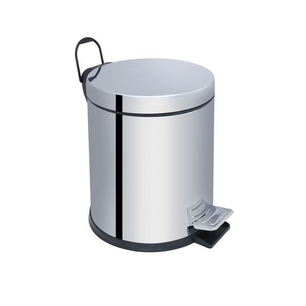 Ведро для мусора Lidz 5 л (CRM), фото  | SNABZHENIE.com.ua