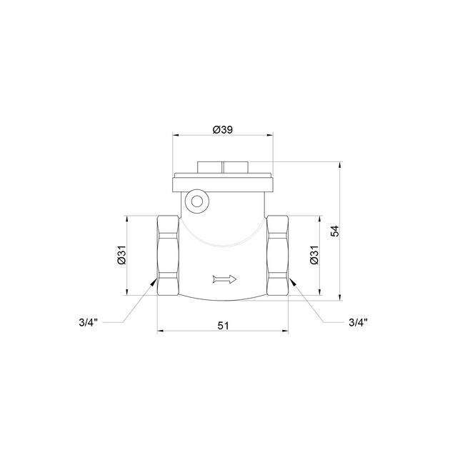 Запорний клапан Icma 3/4 №51, фото , зображення 2 | SNABZHENIE.com.ua