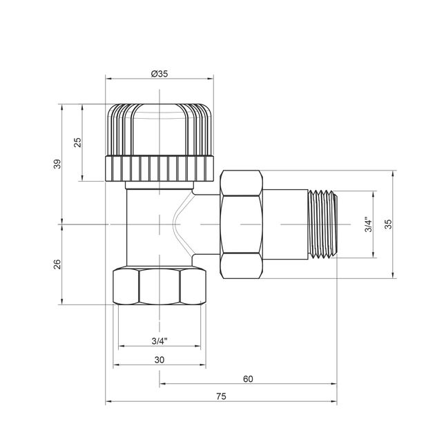 Кран радіаторний Icma 3/4 30х1,5 кутовий №778, фото , зображення 2 | SNABZHENIE.com.ua Кран радіаторний Icma 3/4 30х1,5 кутовий №778, фото , зображення 2 | SNABZHENIE.com.ua