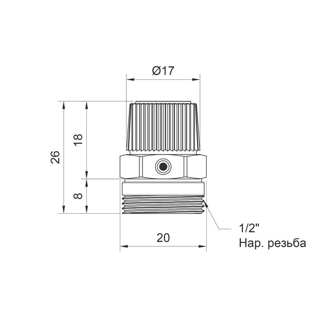 Кран Маевського Icma 1/2 з антипротечкою №702, фото , зображення 2 | SNABZHENIE.com.ua Кран Маевського Icma 1/2 з антипротечкою №702, фото , зображення 2 | SNABZHENIE.com.ua