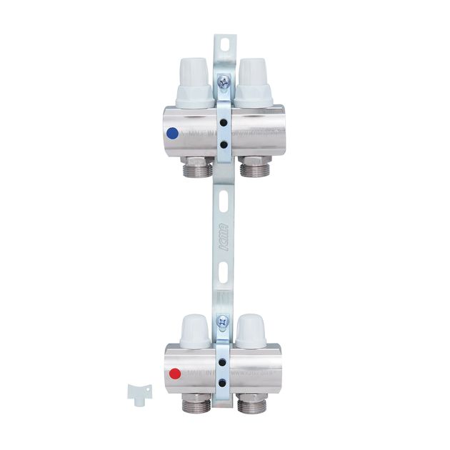 Коллектор Icma 1/2" выхода без расходомера №K005, фото , изображение 3 | SNABZHENIE.com.ua Коллектор Icma 1/2" выхода без расходомера №K005, фото , изображение 3 | SNABZHENIE.com.ua