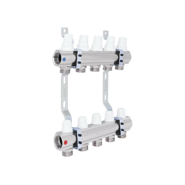 Коллектор Icma 1,5" с 5 выходами, без расходомера №K005, фото  | SNABZHENIE.com.ua