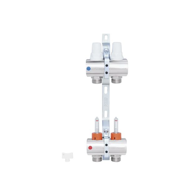 Коллектор Icma 1" 2 выхода с расходомерами №K013, фото , изображение 3 | SNABZHENIE.com.ua Коллектор Icma 1" 2 выхода с расходомерами №K013, фото , изображение 3 | SNABZHENIE.com.ua