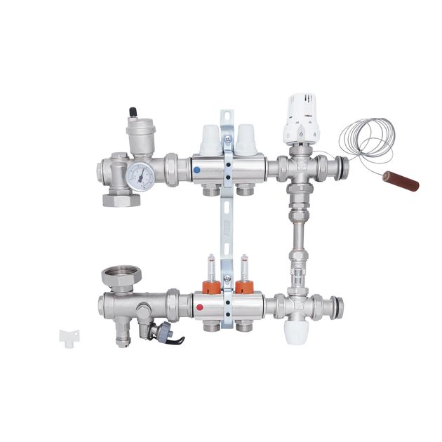 Коллекторная группа Icma 1/2" с расходомером №K0111, фото , изображение 3 | SNABZHENIE.com.ua Коллекторная группа Icma 1/2" с расходомером №K0111, фото , изображение 3 | SNABZHENIE.com.ua