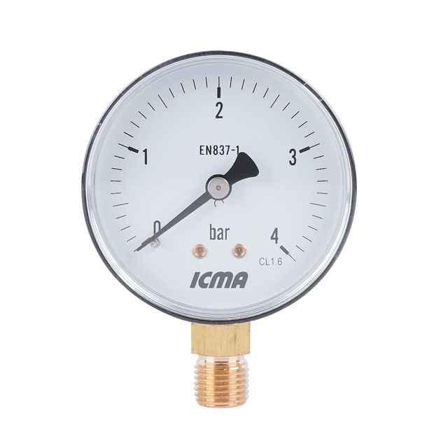 Манометр Icma 1/4 0-4 бар, нижнее подключение, №244, фото  | SNABZHENIE.com.ua