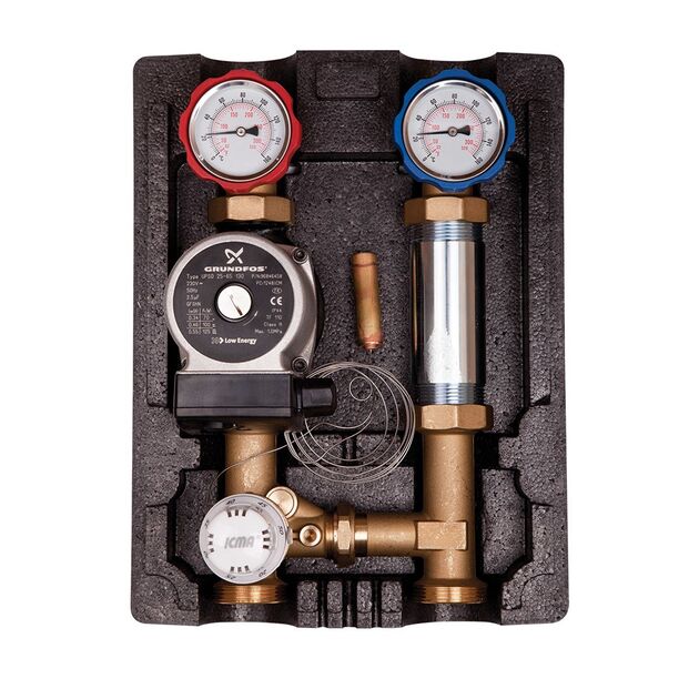 Насосна група Icma 1 1/2 підключення справа, без насоса №R002, фото  | SNABZHENIE.com.ua