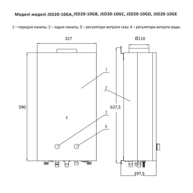 Газовая колонка Thermo Alliance JSD20-10GA 10 л, стеклянная панель "Море", фото , изображение 2 | SNABZHENIE.com.ua Газовая колонка Thermo Alliance JSD20-10GA 10 л, стеклянная панель "Море", фото , изображение 2 | SNABZHENIE.com.ua