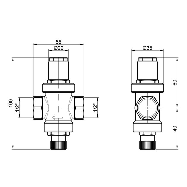 Редуктор Icma 1/2 №247, фото , изображение 2 | SNABZHENIE.com.ua Редуктор Icma 1/2 №247, фото , изображение 2 | SNABZHENIE.com.ua