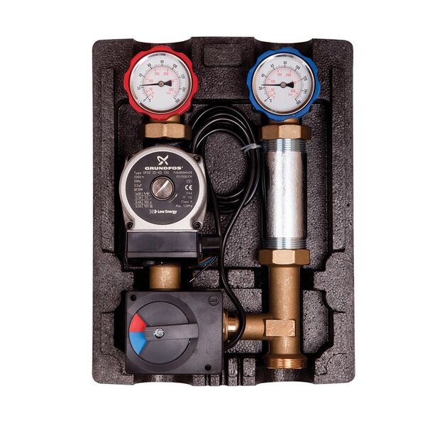 Насосна група Icma №R001 з автоматичною регулюванням 1 1/2 підключення зліва, фото  | SNABZHENIE.com.ua