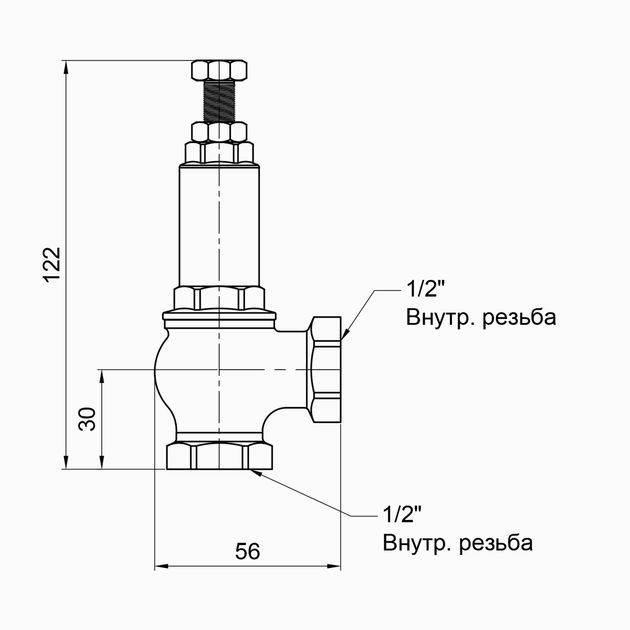 Предохранительный клапан Icma 1/2 ВР, арт. 254, фото , изображение 2 | SNABZHENIE.com.ua Предохранительный клапан Icma 1/2 ВР, арт. 254, фото , изображение 2 | SNABZHENIE.com.ua