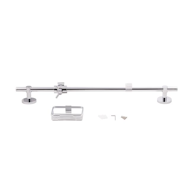 Штанга для душа Qtap 003 с мыльницей и держателем, фото , изображение 6 | SNABZHENIE.com.ua