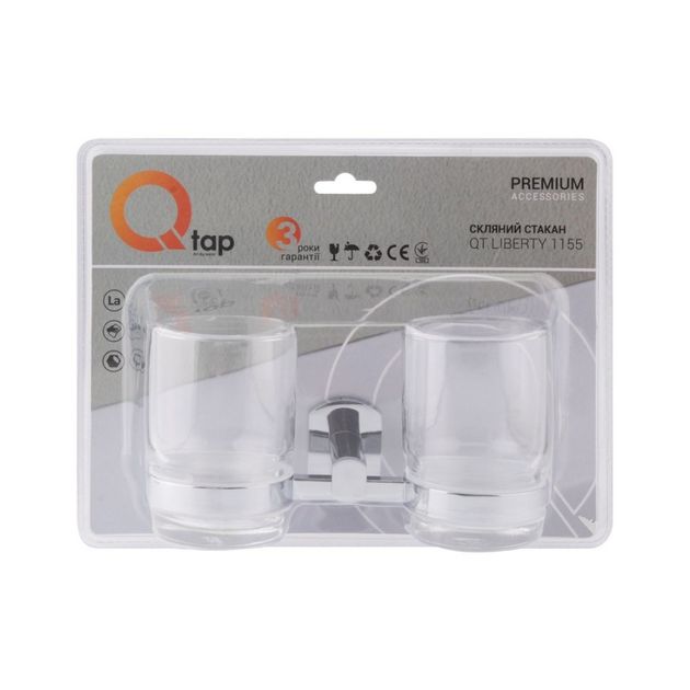 Стакан двойной Qtap Liberty 1155, фото , изображение 5 | SNABZHENIE.com.ua Стакан двойной Qtap Liberty 1155, фото , изображение 5 | SNABZHENIE.com.ua