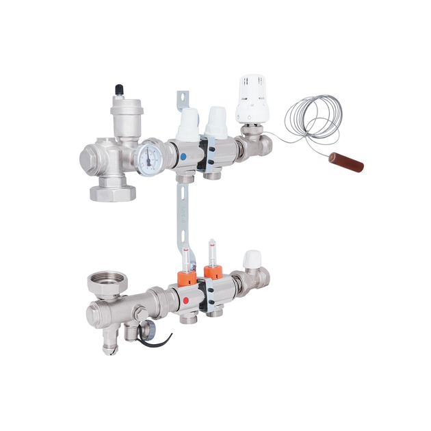 Коллекторная группа Icma 3/4" 2 выхода с расходомером A3K013, фото  | SNABZHENIE.com.ua