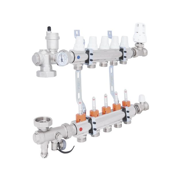 Коллекторная группа Icma 3/4", 5 выходов, расходомер №A3K013, фото  | SNABZHENIE.com.ua