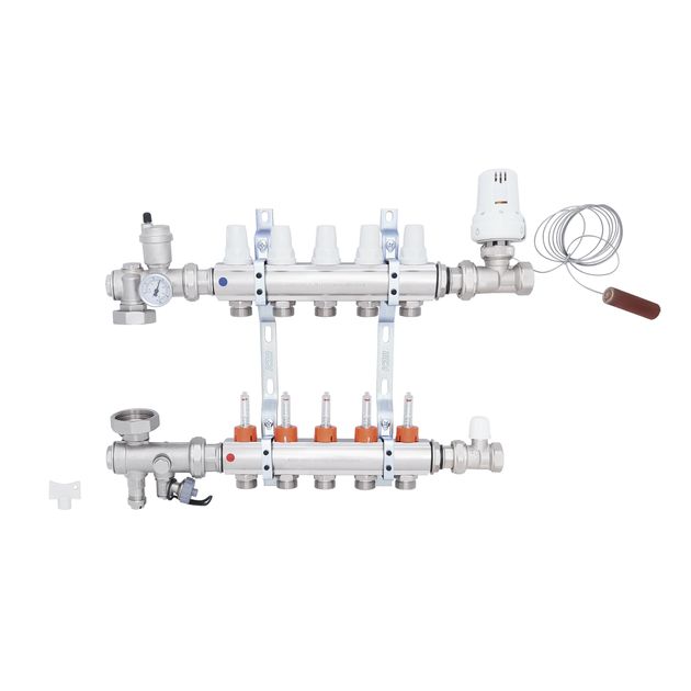 Коллекторная группа Icma 3/4", 5 выходов, расходомер №A3K013, фото , изображение 3 | SNABZHENIE.com.ua Коллекторная группа Icma 3/4", 5 выходов, расходомер №A3K013, фото , изображение 3 | SNABZHENIE.com.ua