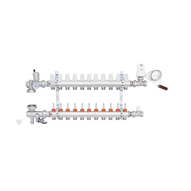 Коллекторная группа Icma 3/4", 11 выходов, с расходомером A3K013, фото , изображение 3 | SNABZHENIE.com.ua Коллекторная группа Icma 3/4", 11 выходов, с расходомером A3K013, фото , изображение 3 | SNABZHENIE.com.ua