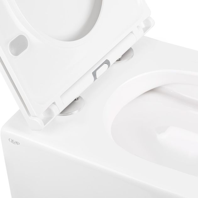 Унитаз Qtap Robin New безободковый с сиденьем Soft-close, фото , изображение 4 | SNABZHENIE.com.ua Унитаз Qtap Robin New безободковый с сиденьем Soft-close, фото , изображение 4 | SNABZHENIE.com.ua