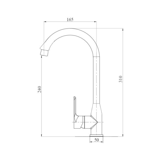 Змішувач для кухні Brinex 35W 007, фото , зображення 2 | SNABZHENIE.com.ua Змішувач для кухні Brinex 35W 007, фото , зображення 2 | SNABZHENIE.com.ua