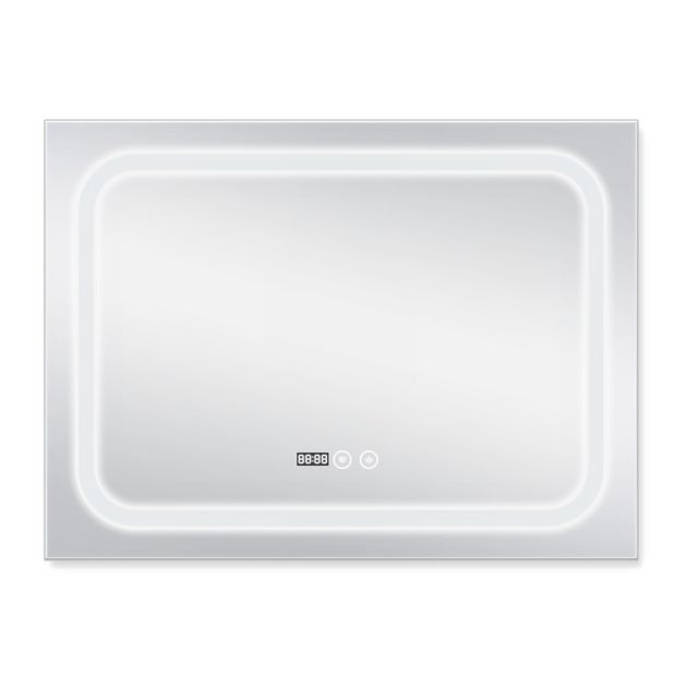 Зеркало Qtap Mideya 800х600 с LED и антизапотеванием QT2078F906W, фото , изображение 4 | SNABZHENIE.com.ua Зеркало Qtap Mideya 800х600 с LED и антизапотеванием QT2078F906W, фото , изображение 4 | SNABZHENIE.com.ua