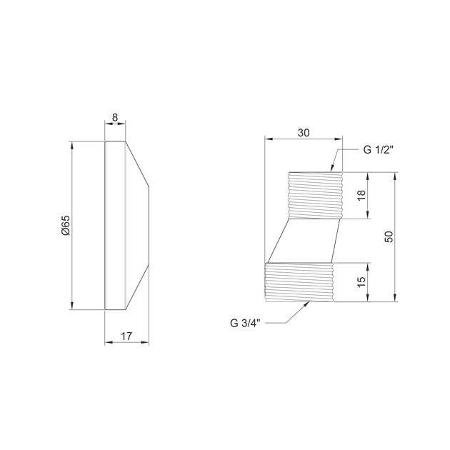Эксцентрик с декоративной чашей Lidz CRM 46 02 013 00, фото , изображение 2 | SNABZHENIE.com.ua Эксцентрик с декоративной чашей Lidz CRM 46 02 013 00, фото , изображение 2 | SNABZHENIE.com.ua